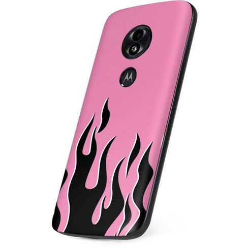 Pink Flames Moto E5 Play Skin